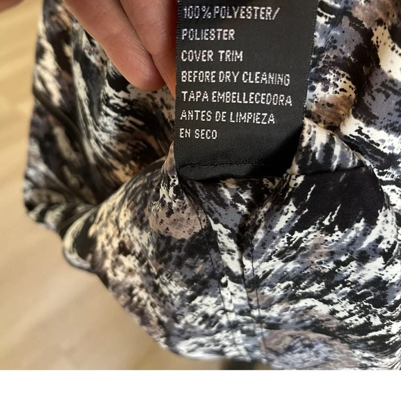 SL Fashions Dress Sz 10 Black Ivory Womens Tiered Sleeveless Party Office Work - Picture 8 of 9